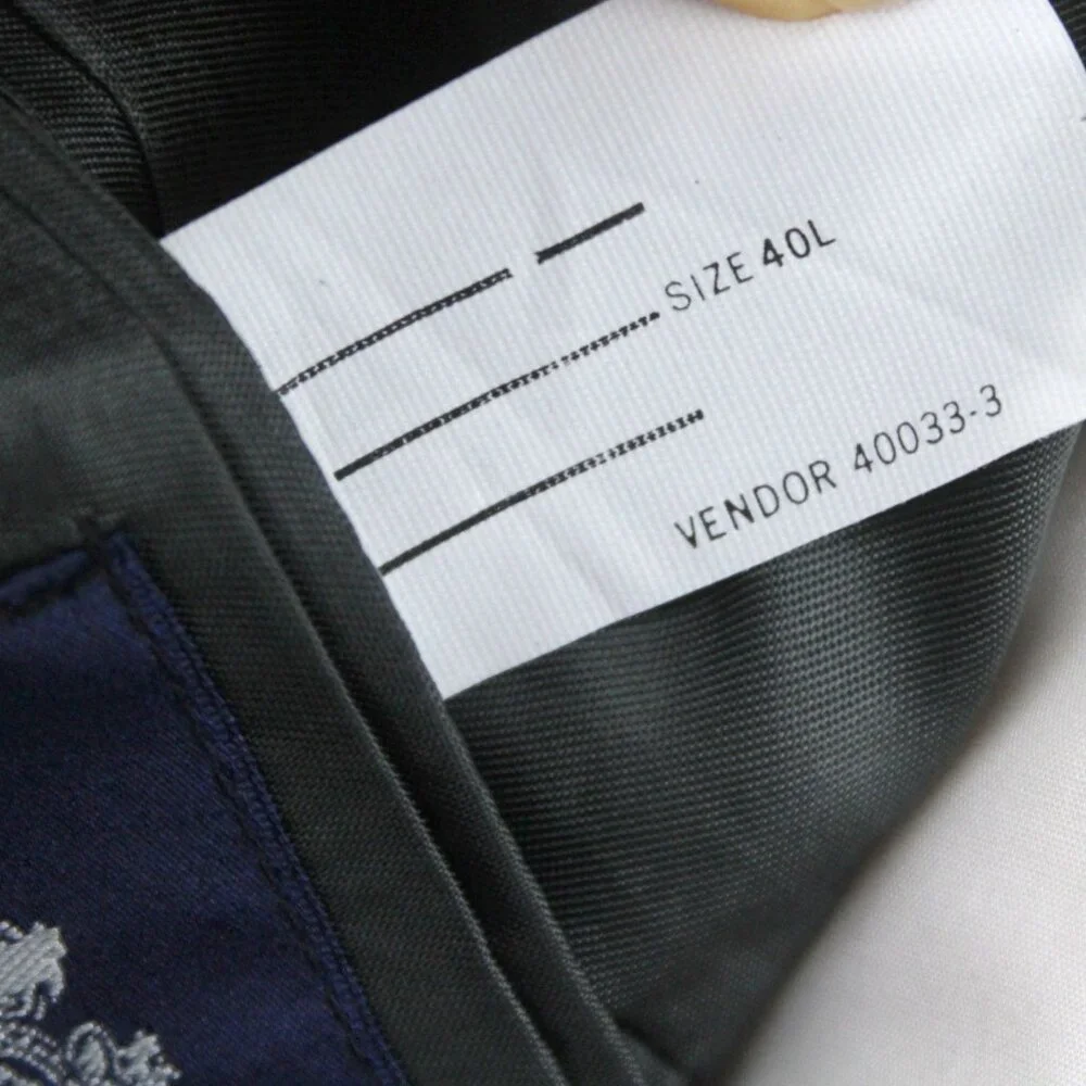 Stafford Mens 2-pc Suit Blazer‎ Jacket 40L Pants Size 30Wx31L Grey Solid E081155